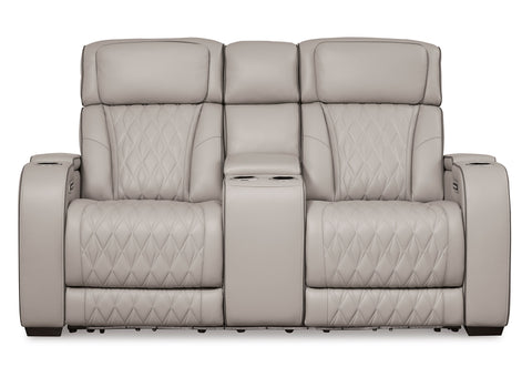 Sofá cuero reclinable 2 cuerpos Boyington
