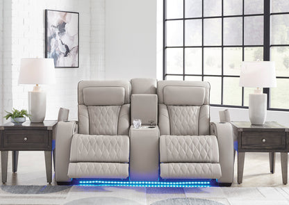 Sofá cuero reclinable 2 cuerpos Boyington