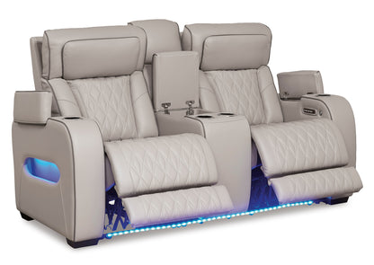 Sofá cuero reclinable 2 cuerpos Boyington