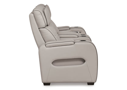 Sofá cuero reclinable 2 cuerpos Boyington