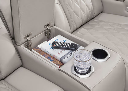 Sofá cuero reclinable 2 cuerpos Boyington