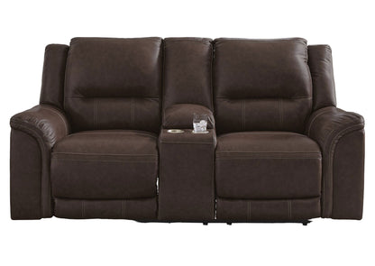 Sofá reclinable eléctrico 2 cuerpos Trasimeno dark brown