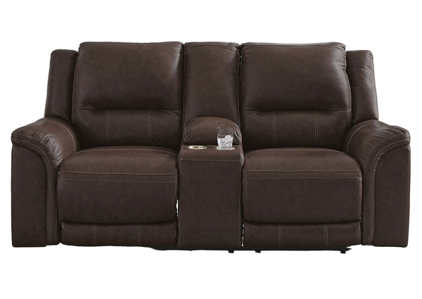 Sofá reclinable eléctrico 2 cuerpos Trasimeno dark brown