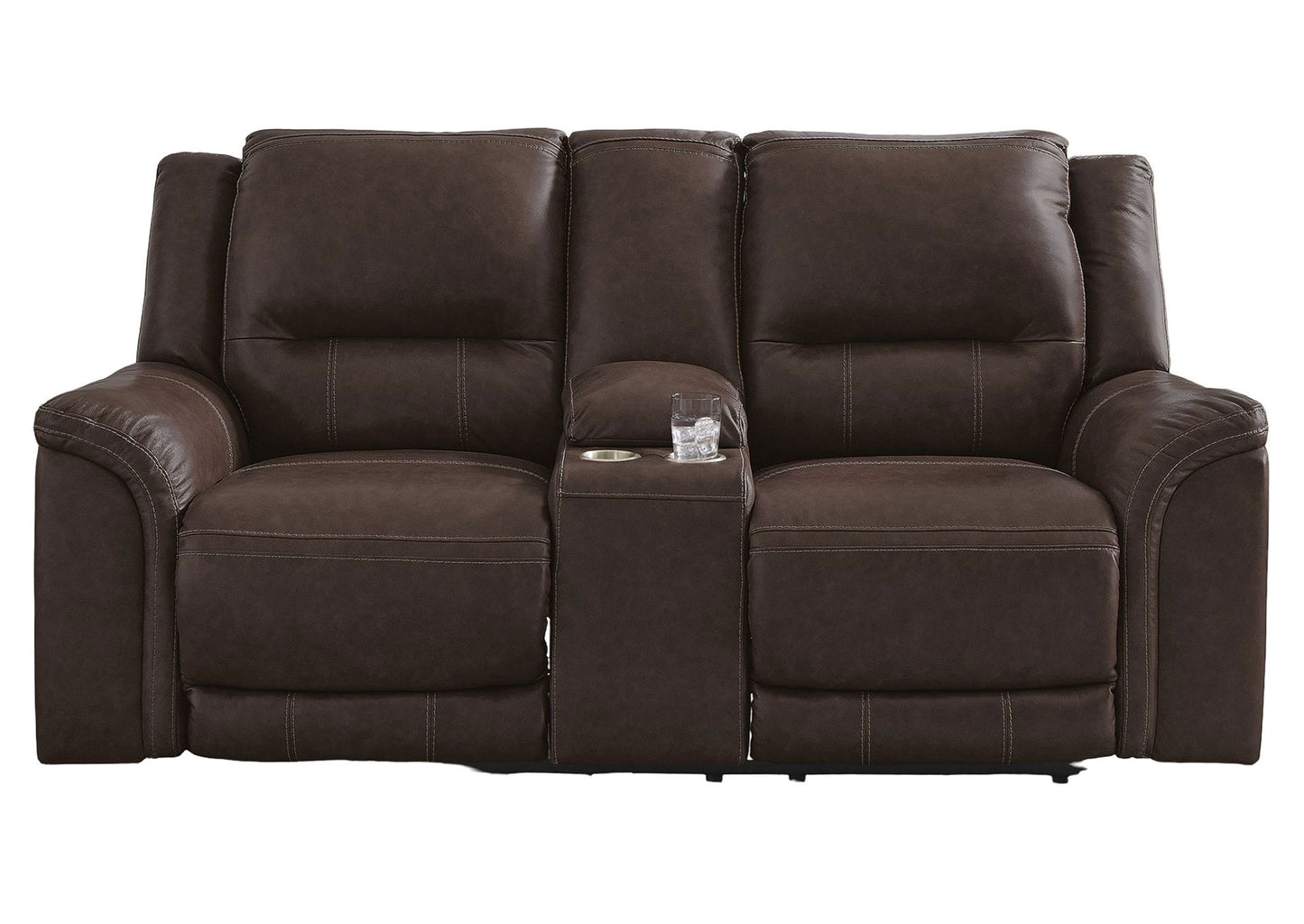 Sofá reclinable eléctrico 2 cuerpos Trasimeno dark brown
