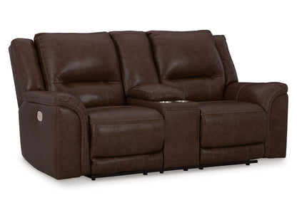 Sofá reclinable eléctrico 2 cuerpos Trasimeno dark brown