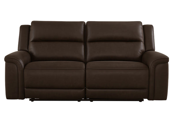 Sofá reclinable eléctrico 2 cuerpos Trasimeno dark brown