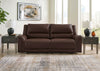 Sofá reclinable 2 cuerpos Trasimeno dark brown