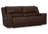 Sofá reclinable 2 cuerpos Trasimeno dark brown