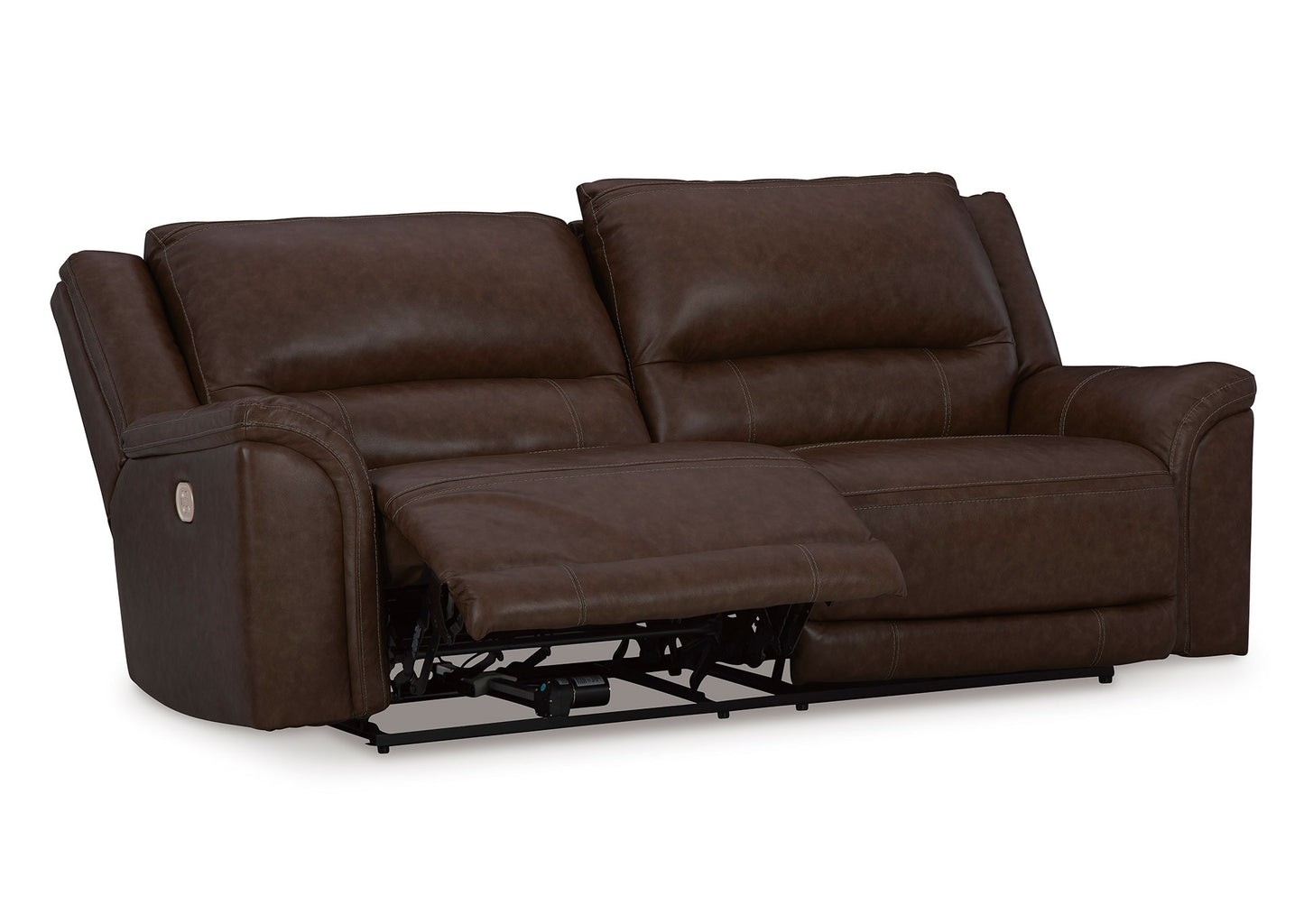 Sofá reclinable eléctrico 2 cuerpos Trasimeno dark brown