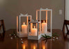 Candelabro Lantern white (set 3 piezas)